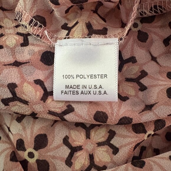 MISA Los Angeles Pamelina Dress L large Warm Winter Tile tiered maxi pink - Picture 10 of 11